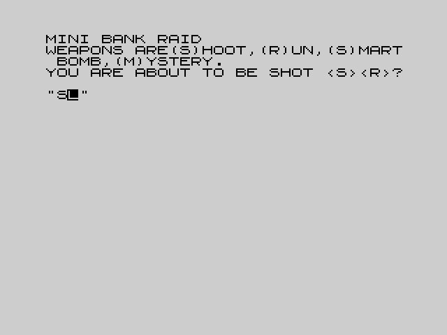 Mini Bank Raid image, screenshot or loading screen