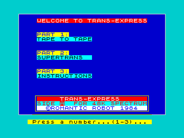 Trans-Express - Tape to Tape image, screenshot or loading screen