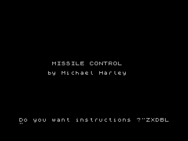 Missile Control image, screenshot or loading screen