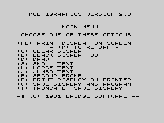 Multigraphics v2.3 image, screenshot or loading screen