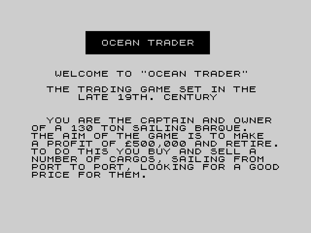 Ocean Trader image, screenshot or loading screen