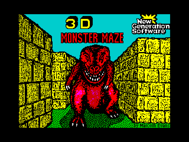 Spectrum 3D Monster Maze image, screenshot or loading screen