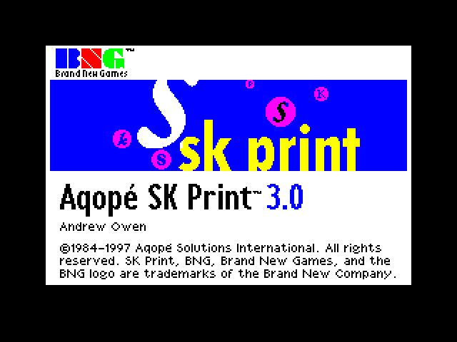 SK Print image, screenshot or loading screen