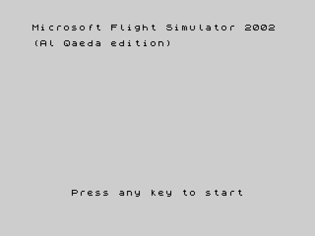 [CSSCGC] Microsoft Flight Simulator - Al Qaeda Edition image, screenshot or loading screen
