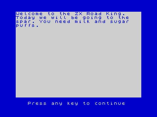 ZX Road King image, screenshot or loading screen