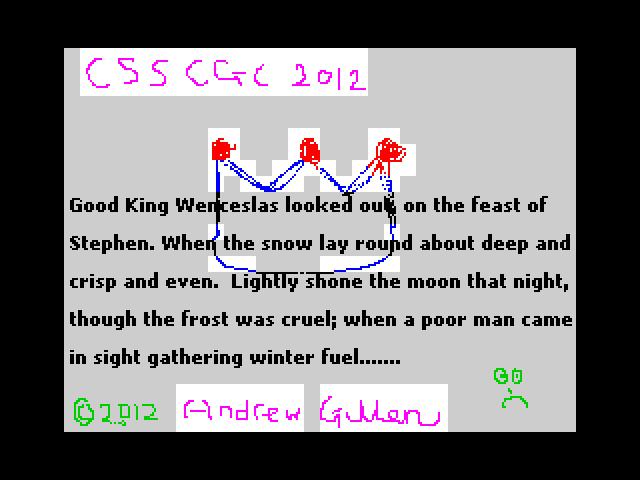 [CSSCGC] Good King Wenceslas Simulator 2012 image, screenshot or loading screen