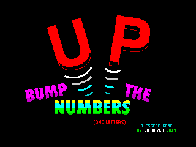 Bump Up the Numbers (and Letters) image, screenshot or loading screen