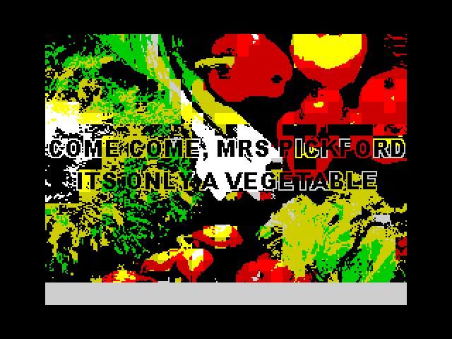 Come Come, Mrs Pickford Its Only a Vegetable image, screenshot or loading screen