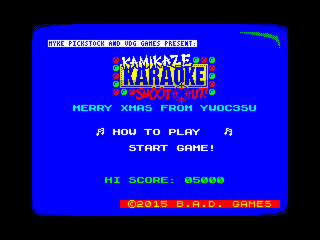 Kamikaze Karaoke Shootout! - Merry XMas image, screenshot or loading screen