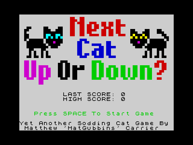 NEXT CAT Up OR Down? image, screenshot or loading screen
