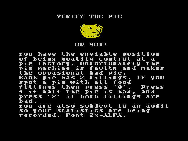 VERIFY the PIe OR NOT image, screenshot or loading screen