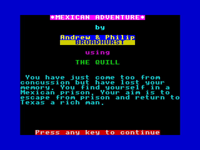 Mexican Adventure image, screenshot or loading screen