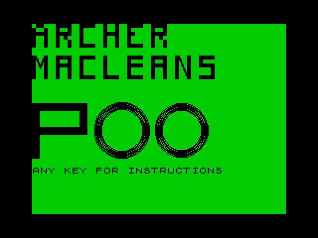 [CSSCGC] Archer MacLean's Poo image, screenshot or loading screen