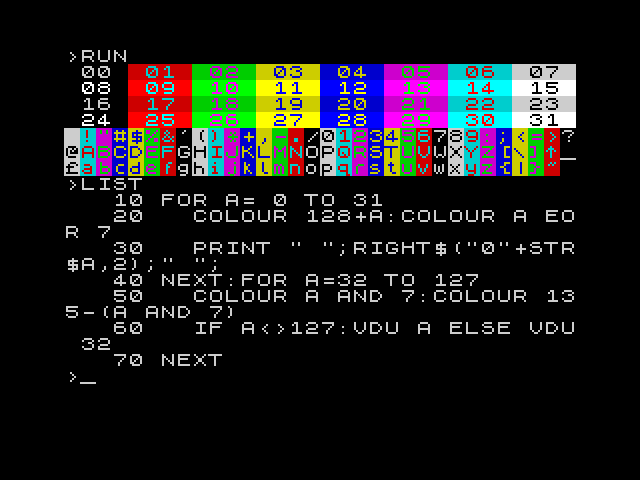 BBC BASIC image, screenshot or loading screen