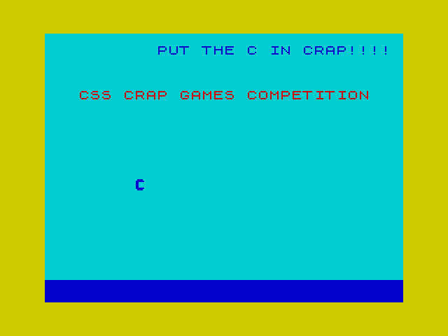 [CSSCGC] Put the C to CRAP image, screenshot or loading screen