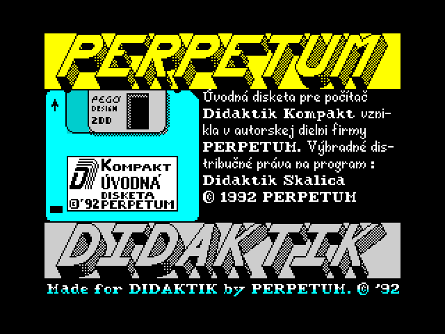 Didaktik Kompakt - Úvodná disketa image, screenshot or loading screen