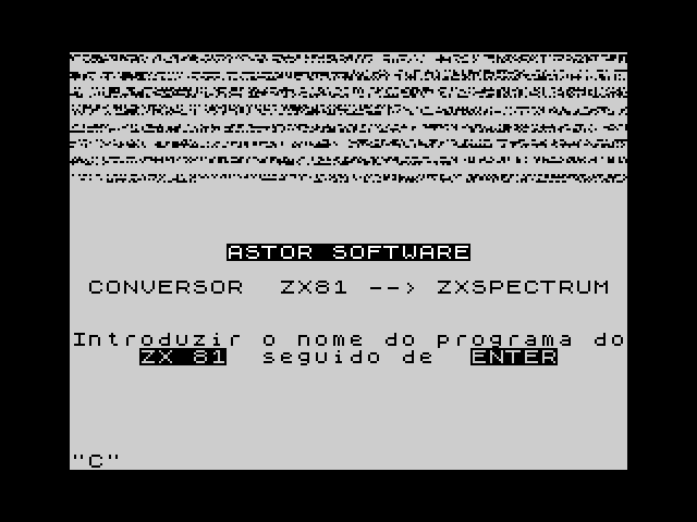 Conversor ZX81 ZX Spectrum image, screenshot or loading screen