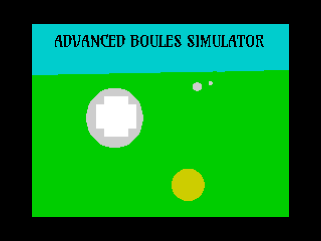 [CSSCGC] Advanced Boules Simulator image, screenshot or loading screen