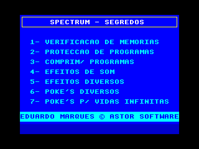 Segredos do Spectrum image, screenshot or loading screen