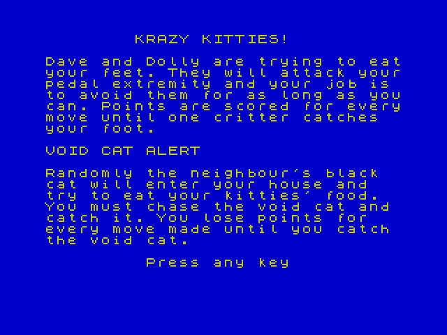 [CSSCGC] Krazy Kitties image, screenshot or loading screen