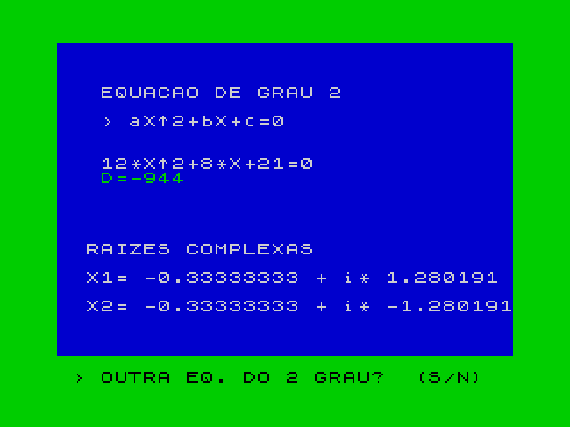 Resolução de Equações Algébricas image, screenshot or loading screen