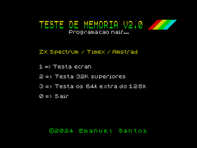 Teste de Memoria V2.0 image, screenshot or loading screen