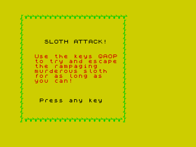 Sloth Attack! image, screenshot or loading screen