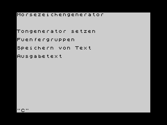 Morsezeichnengenerator image, screenshot or loading screen