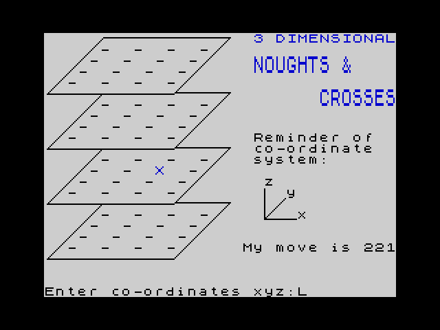 3 Dimensional Noughts & Crosses image, screenshot or loading screen