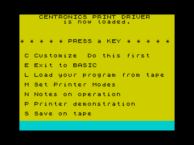 AERCO CP68 Printer Driver image, screenshot or loading screen