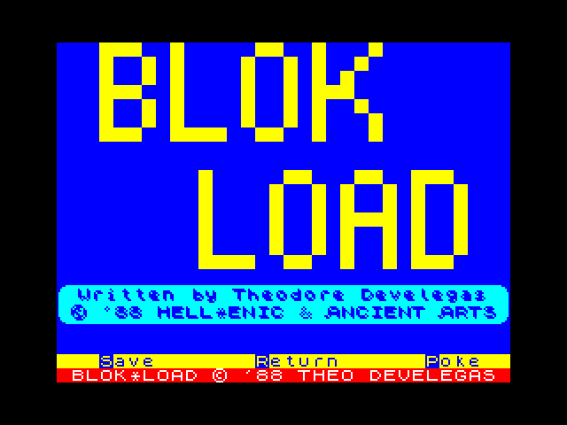 Blok Load image, screenshot or loading screen