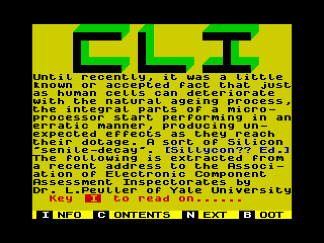 C.L.I. image, screenshot or loading screen