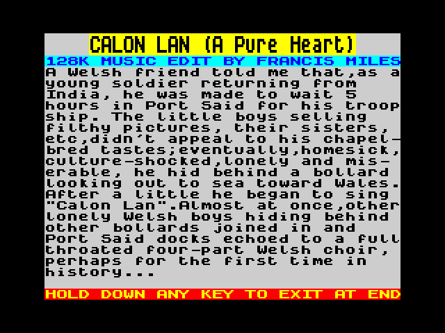 Calon Lan (A Pure Heart) image, screenshot or loading screen