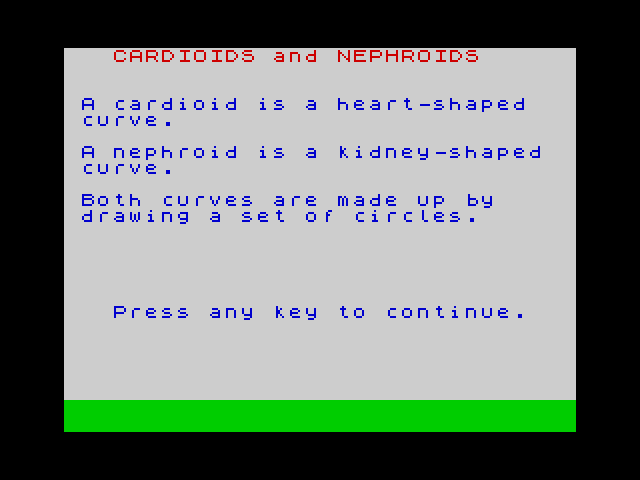 Cardioids and Nephroids image, screenshot or loading screen