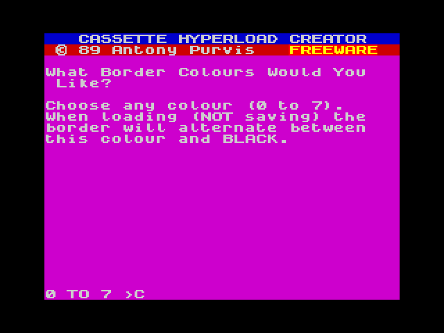 Cassette Hyperload Creator image, screenshot or loading screen