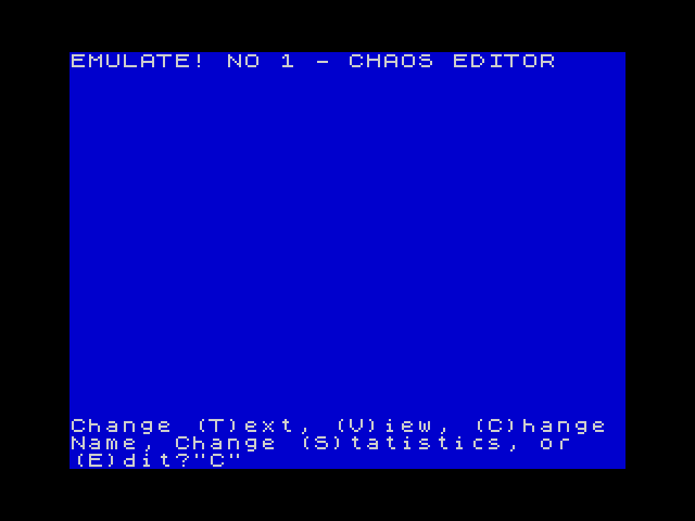 Chaos Editor image, screenshot or loading screen