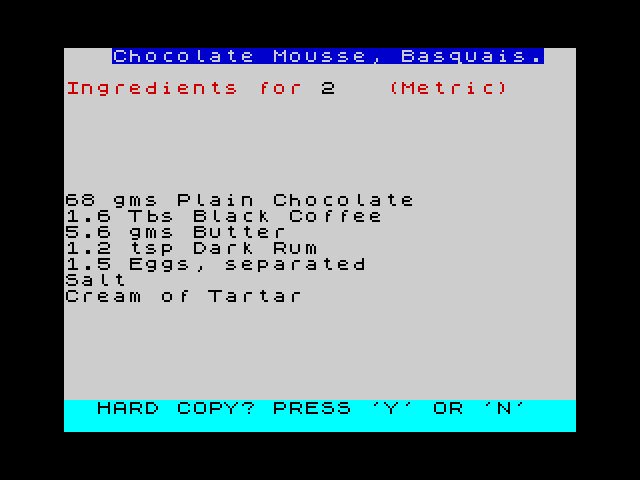 The Computer Cook Book image, screenshot or loading screen