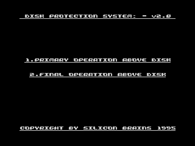 Disk Protection System image, screenshot or loading screen