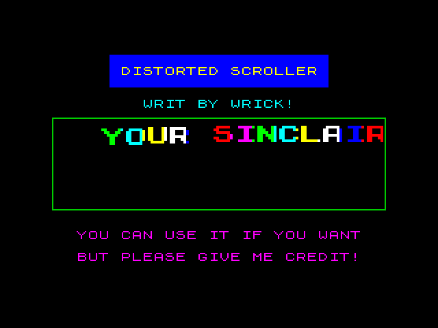 Distorted Scroller image, screenshot or loading screen