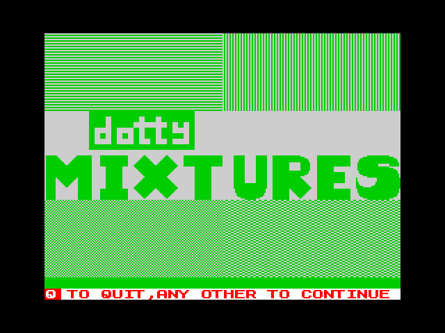 Dotty Mixtures image, screenshot or loading screen