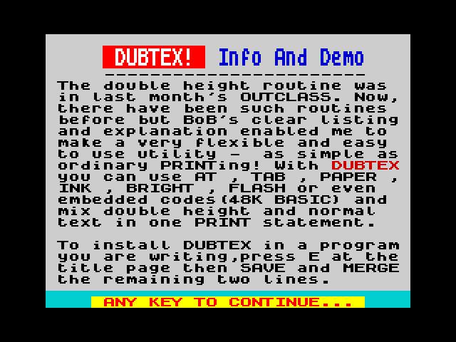 Dubtex image, screenshot or loading screen