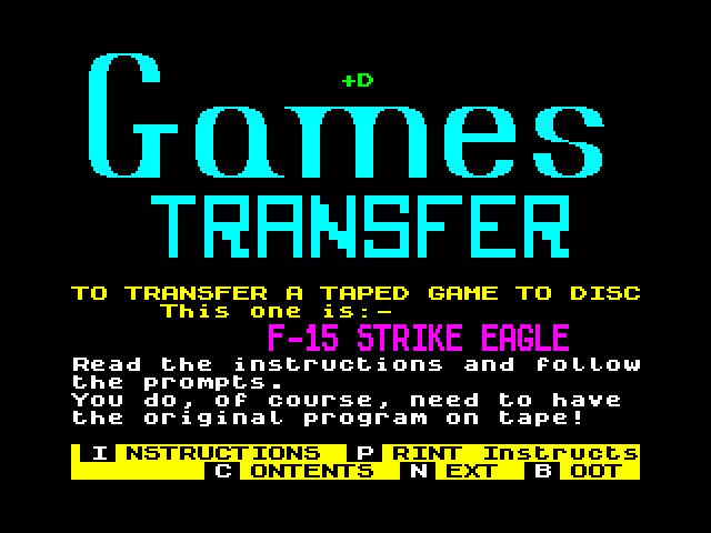 Games Transfer: F-15 Strike Eagle image, screenshot or loading screen