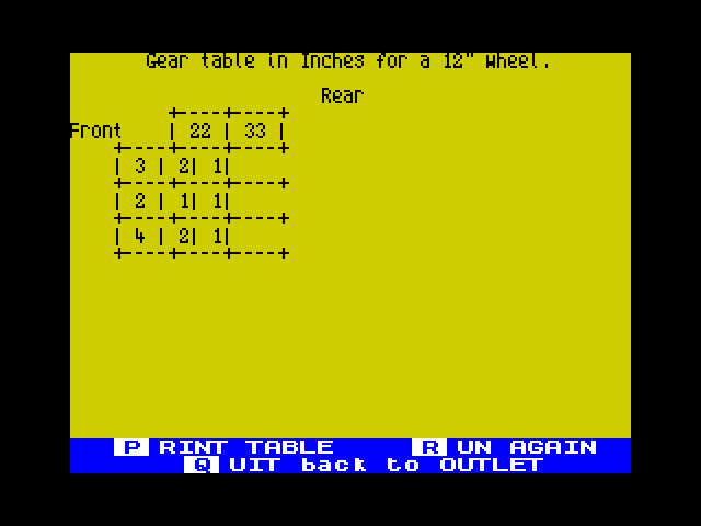Gear Table Calculator image, screenshot or loading screen