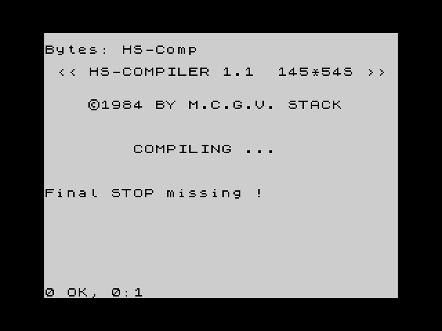HS-Compiler image, screenshot or loading screen