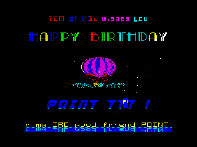 Happy Birthday Point 777 image, screenshot or loading screen
