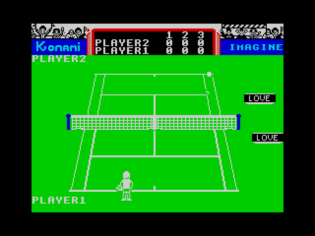 Konami's Tennis image, screenshot or loading screen