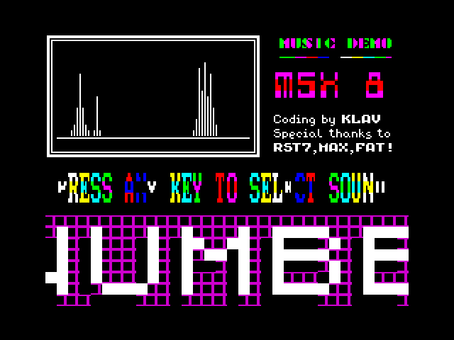 MSX 8 image, screenshot or loading screen