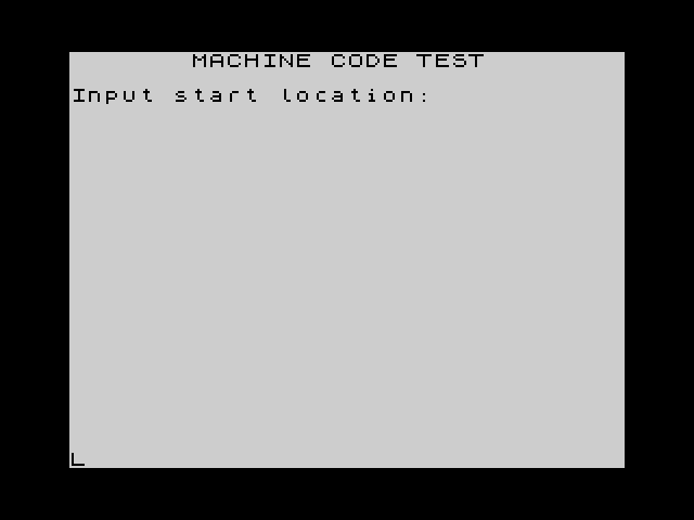 Machine Code Tester image, screenshot or loading screen