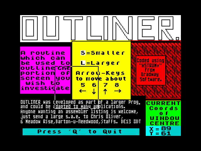 Outliner image, screenshot or loading screen