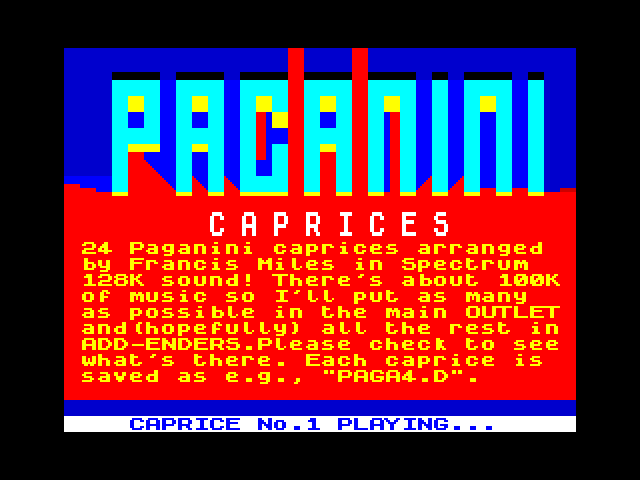 Paganini Caprices image, screenshot or loading screen